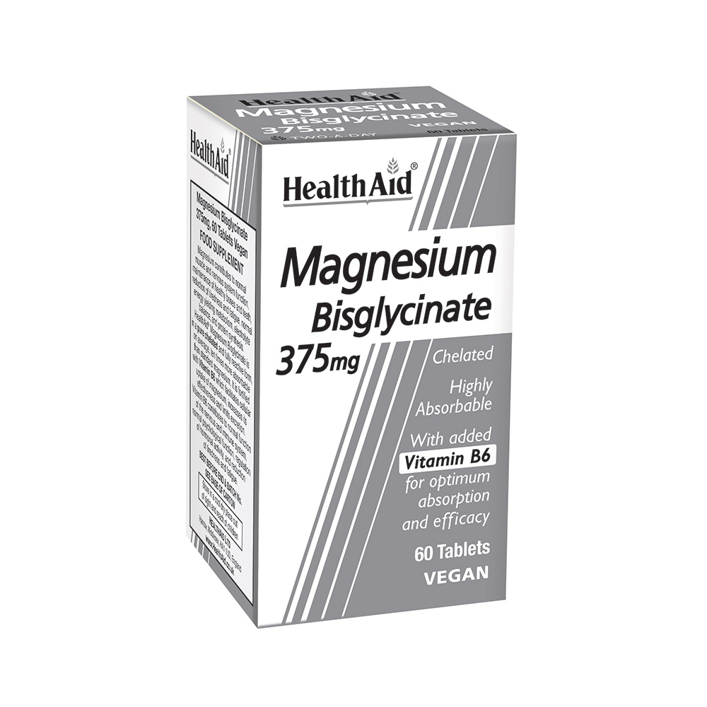 Συμπλήρωμα HealthAid Magnesium Bisglycinate για άγχος και ύπνο