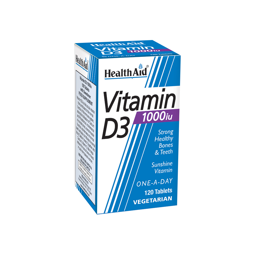 HealthAid Βιταμίνη D3 1000IU – καθημερινή ενίσχυση