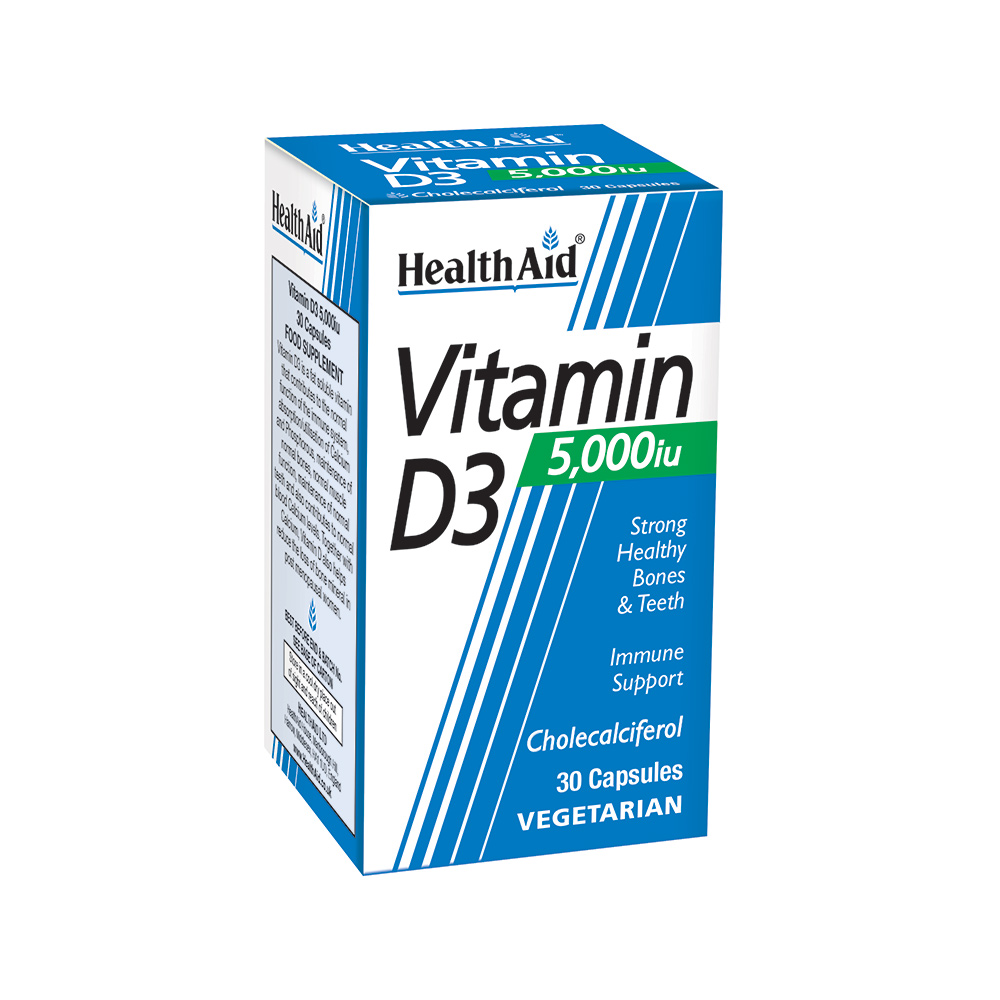 HealthAid D3 5000IU – για ενέργεια και ανοσία